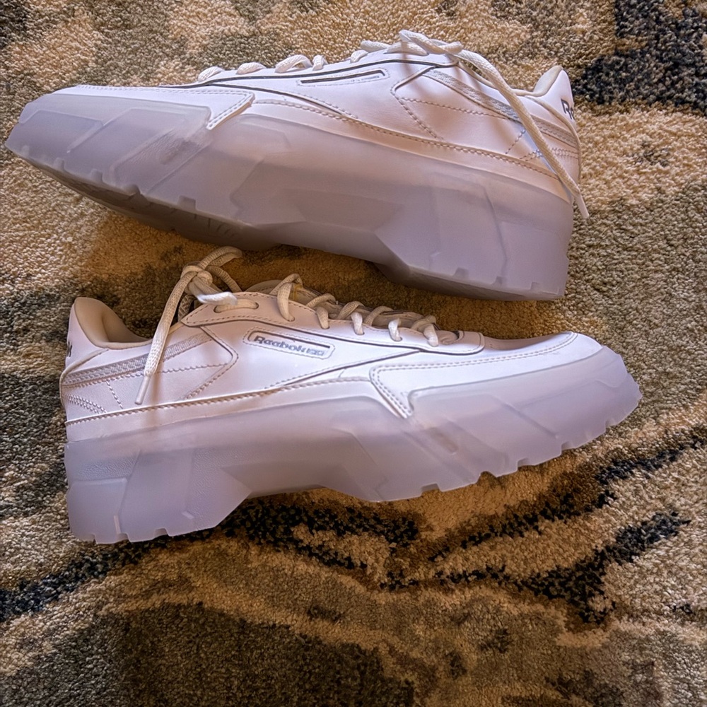 CLEARANCE! Reebok Cardi B ClubPure White Platform
Sneakers Size 10 | Gently worn - Picture 5 of 9